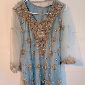 Pakistani/Indian Outfit Dress Light Blue